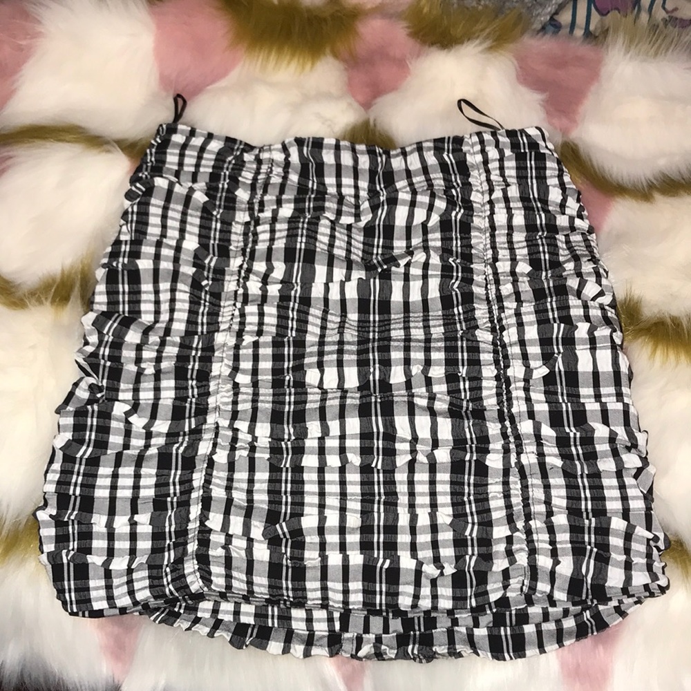 NWT Zara gingham skirt